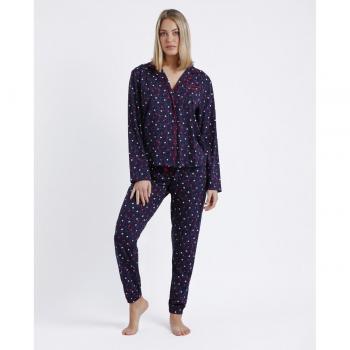 Pijama Abierto Manga Larga Take Me to Paris Azul Marino