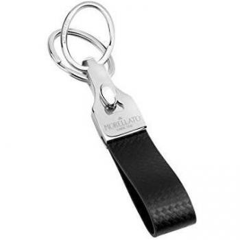 Morellato Llavero para hombre, Colección Morellato Keyrings, en acero y cuero - SU0632