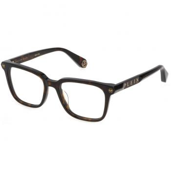 Philipp Plein Stylish Eyewear Frames Shiny Dark Havana Black Unisex 53 MM