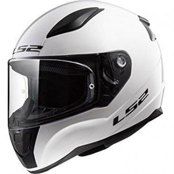 LS2 Rapid Casco de Moto, Hombre, Blanco, XL
