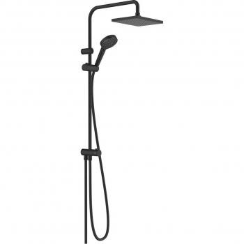 Columna de ducha Hansgrohe Vernis Shape 230 negro mate sin mezclador