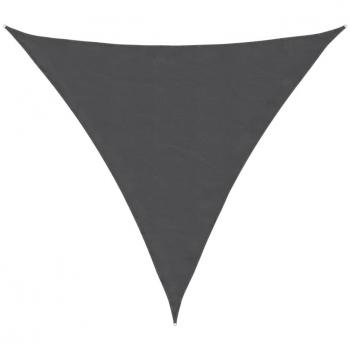 Toldo vela triangular de tela Oxford antracita 4,5x4,5x4,5 m