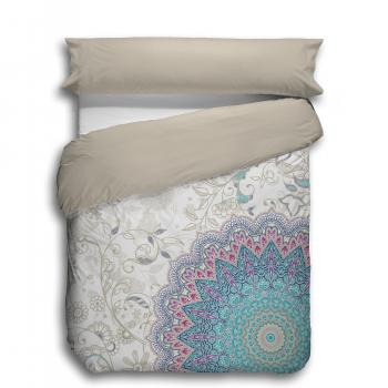 Stilia Set Nórdica 3 Piezas, Juego Edredón Almohada + Sábana Bajera Ajustable, Fundas Colchas Mod, Lecco