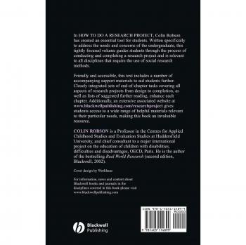 Blackwell Hardback Guide to Conducting Research Projects by Colin Robson