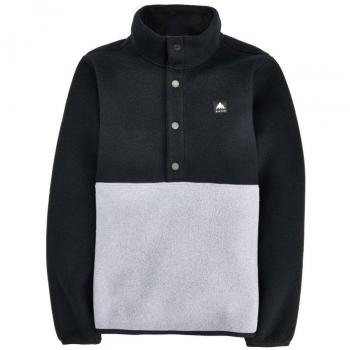 Sudadera Polar Burton Cinder Anorak Negra Verdadera / Gris Melange Unisex 12 Años