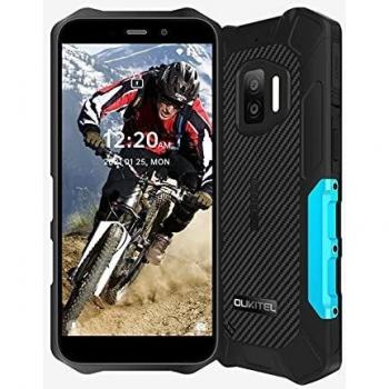 Moviles Libre Resistentes OUKITEL WP12 Android11 Rugged Smartphones 4GB+32GB Teléfono Móvil IP68 4000mAh 5.5 Pulgadas Robusto Movil 13MP+8MP Cámara 4G Dual SIM 3 LED Flash Indestructibles Móvil Azul