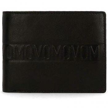 Movom Ribbon Cartera Horizontal Negro 12,5x9,5x1 cms Piel
