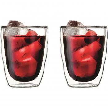 Bodum Pilatus - Set de 2 vasos térmicos, 0,35 l, borosilicato, transparentes