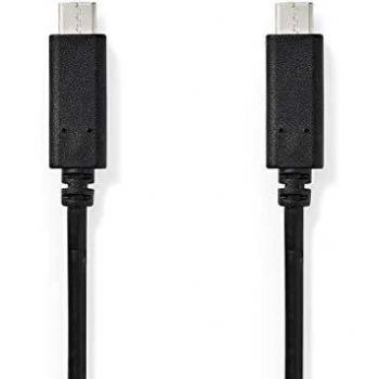 Cable USB tipo C Nedis de 1 metro 3.2 Gen 1 Negro
