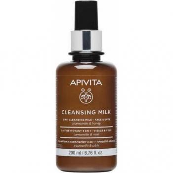 Apivita 3 In 1 Cleansing Milk For Face & Eyes