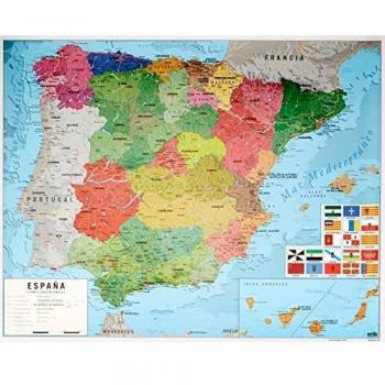Grupo Erik Editores MPGE0219 - Mini póster mapa de España, 40 x 50 cm