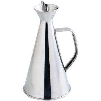 Quid Aceitera Antigoteo INOX 50Cl Renova, 3.18 litros, Acero Inoxidable, Transparente