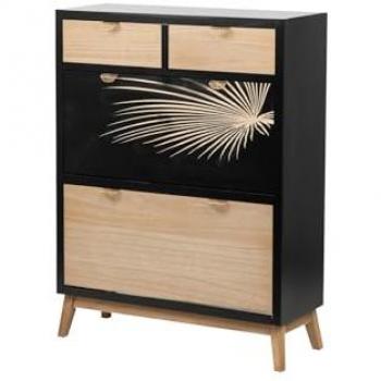 Zapatero de Madera Adda Home 85x30x110 cm - Almacenamiento para Objetos Pequeños
