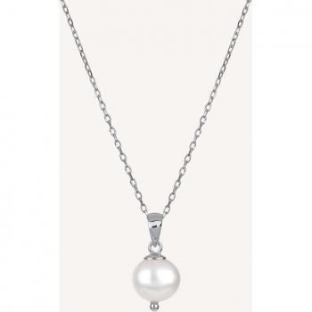 Colgante Río de plata perla blanca