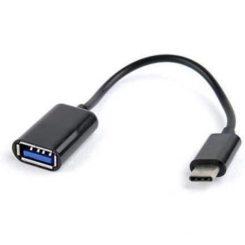 Gembird AB-OTG-CMAF2-01 USB Tipo C USB Type-A Negro Adaptador de Cable - Adaptador para Cable