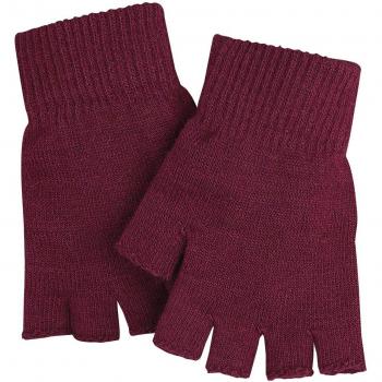 Standard Red Guantes sin Dedos Burdeos