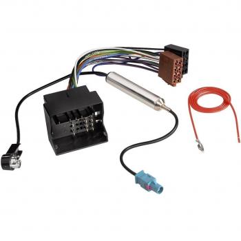 Hama - Vehicle ISO adaptador with phantom powering para AUDI + VW, ISO