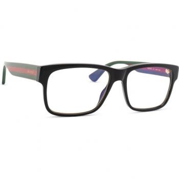 Gucci GG0340S Square Full-Rim Men's Sunglasses, Acetate Frame, Black