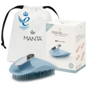 Manta Mirror Healthy Hair & Scalp Brush Blue