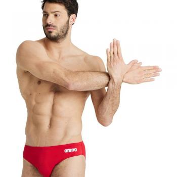 Bañador slip de hombre Arena Performance Team rojo blanco