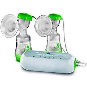 MAM Sacaleches Eléctrico Doble 2 en 1, Extractor de Leche Materna con Modo Manual y Automático, Incluye Copas Flexibles, Biberones, Recipientes de Almacen