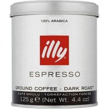 Illy Dark Ground Espresso Coffee 125 g