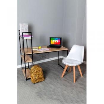 Conjunto de Escritorio Kecil y Silla Synk Basic - Color Blanco
