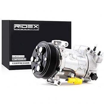 Compresor de Aire Acondicionado RIDEX 447K0062 para PEUGEOT, CITROËN y DS con aceite PAG 46 R134a
