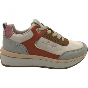 Zapatillas deportivas de mujer Mustang Izzy beige - Diseño casual, textil y otros materiales, piso grueso, modelo MTNG 60369 Autumn/Winter 23