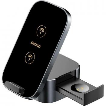 Cargador Inductivo 3 en 1 Dudao A11Pro+ de 15 W para Teléfono, Smartwatch y Auriculares - Negro