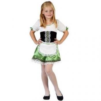 Disfraz Infantil Bavarois - 7/9 Años - Blanco y Verde (2 Piezas)