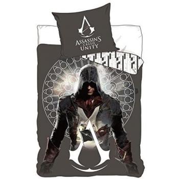 Juego de cama Assassin 'S Creed Unity–Funda de edredón Reversible cama individual