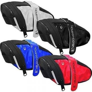 VeloChampion Slick Pack de asiento de bici - Bolsa para sillin de bici Negro Black