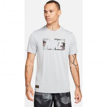 Camiseta de hombre Dri-Fit Nike gris camuflaje (M)