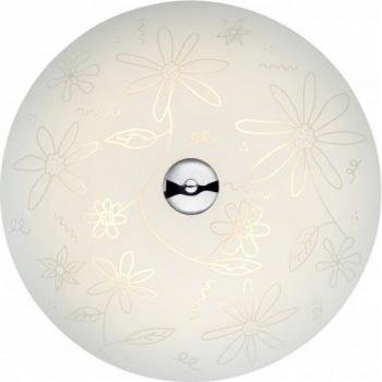 Lámpara de techo empotrada extragrande FLOWER Blanca 1 bombilla