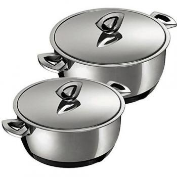 Kuhn Rikon 30099 Durotherm Inox Set de ollas Acero inoxidable plata 2/3 L 22 X 22 X 10 cm 2 piezas