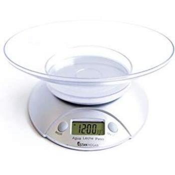 Astan Hogar Báscula De Cocina Electrónica con Bol Gramix AH-KC7010, Gris