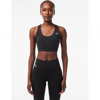 Sujetador Lacoste Sport Logo Medium Support negro puro - S