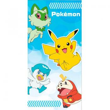 Toalla de playa de microfibra Pokémon Educa Borras (140x70)