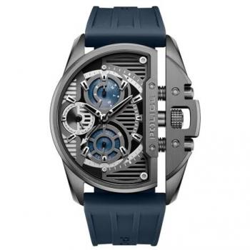 Reloj de Hombre Police PEWGQ2203604 con Correa de Acero Inoxidable y Esfera Negra
