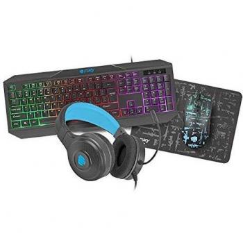FURY ThunderStreak 3.0 - Combo Gaming Teclado+Raton+Auriculares+Alfombrilla, Versión Español