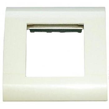 MCL BM780/45T - Placa de pared con 2 puertos RJ-45