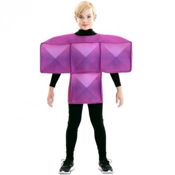 Disfraz de Tetris Morado para niños