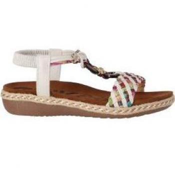 Sandalias planas Chika10 NEW CANELA 01 Blanco/White