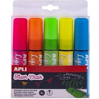 Apli Paper Ref. 13965 Liquid Chalk punta paralela 5 colores