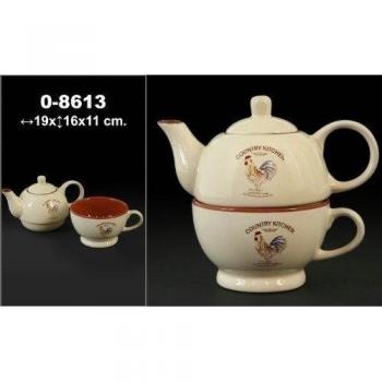 Exclusivas camacho - Tetera c/taza ceramica 19x16x11 cm