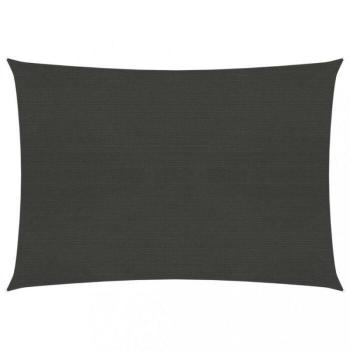 Vela de sombra HDPE 160 g/m² gris antracita 2x3 m
