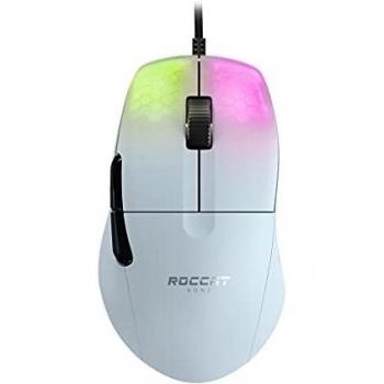 Roccat Kone Pro Ratón Óptico Gaming USB AIMO RGB 19000 DPI Blanco