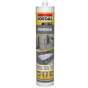 SILICONA NEGRA UNIVERSAL 280ML SOUDAL