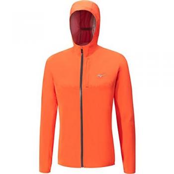 Mizuno Waterproof20K Chaqueta Impermeable, Hombre, Naranja